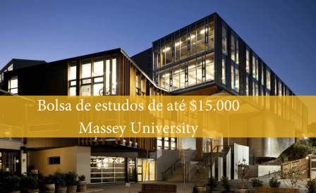 Bolsa de estudos de até $ 15.000 para Massey University