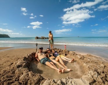 Vale o passeio: Kawhia Hot Water Beach