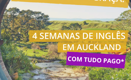 SORTEIO: 4 semanas de inglês na Nova Zelândia!